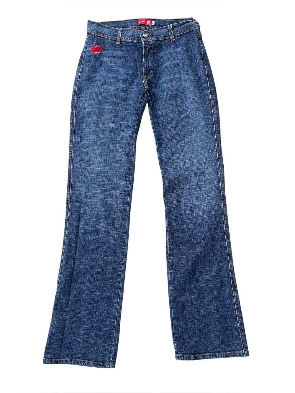 Vintage Y2K Apple Bottom Dark Wash Bootcut Jeans Size 8